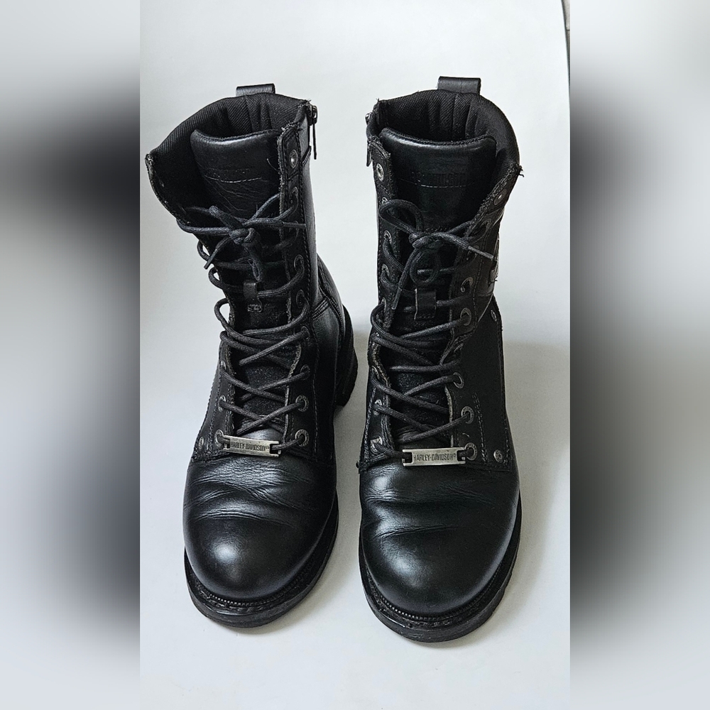 Harley-Davidson Men's Rugged Black Boots Size 9.5